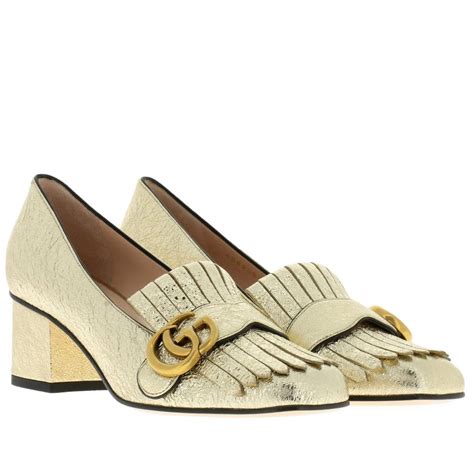 scarpe gucci oro donna|net a porter gucci shoes.